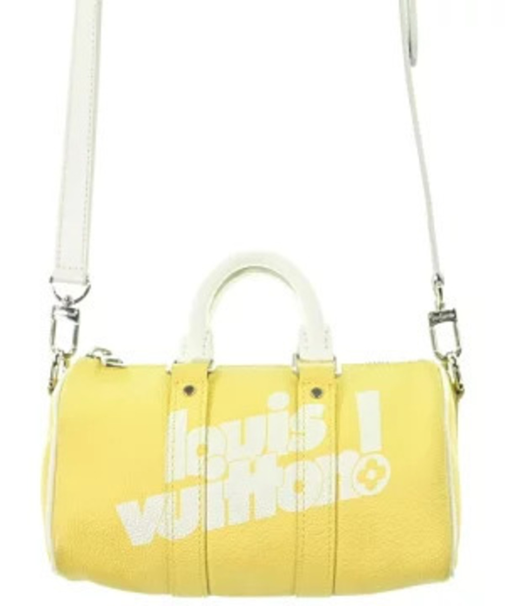 Louis Vuitton Noe bucket bag bright yellow textured Epi leather